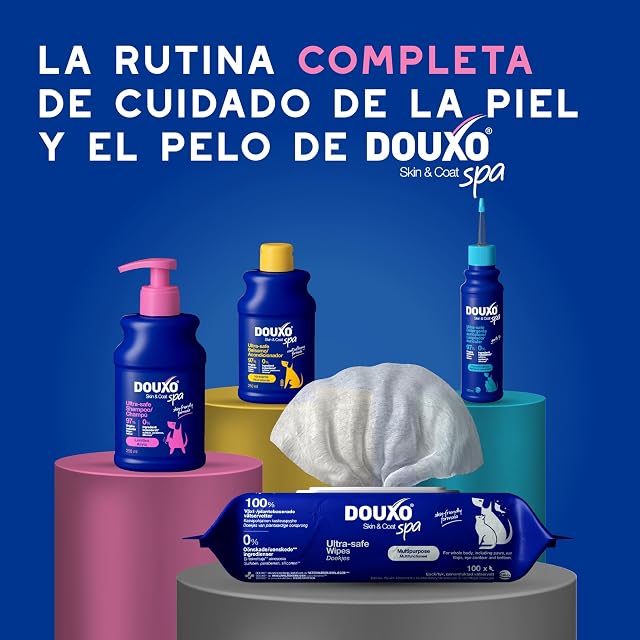 Foto 8 de 8 de DOUXO® Skin & Coat SPA - Champú ultrasuave para Perros con picor, 250 ml, Limpia y Ayuda a aliviar la Piel…