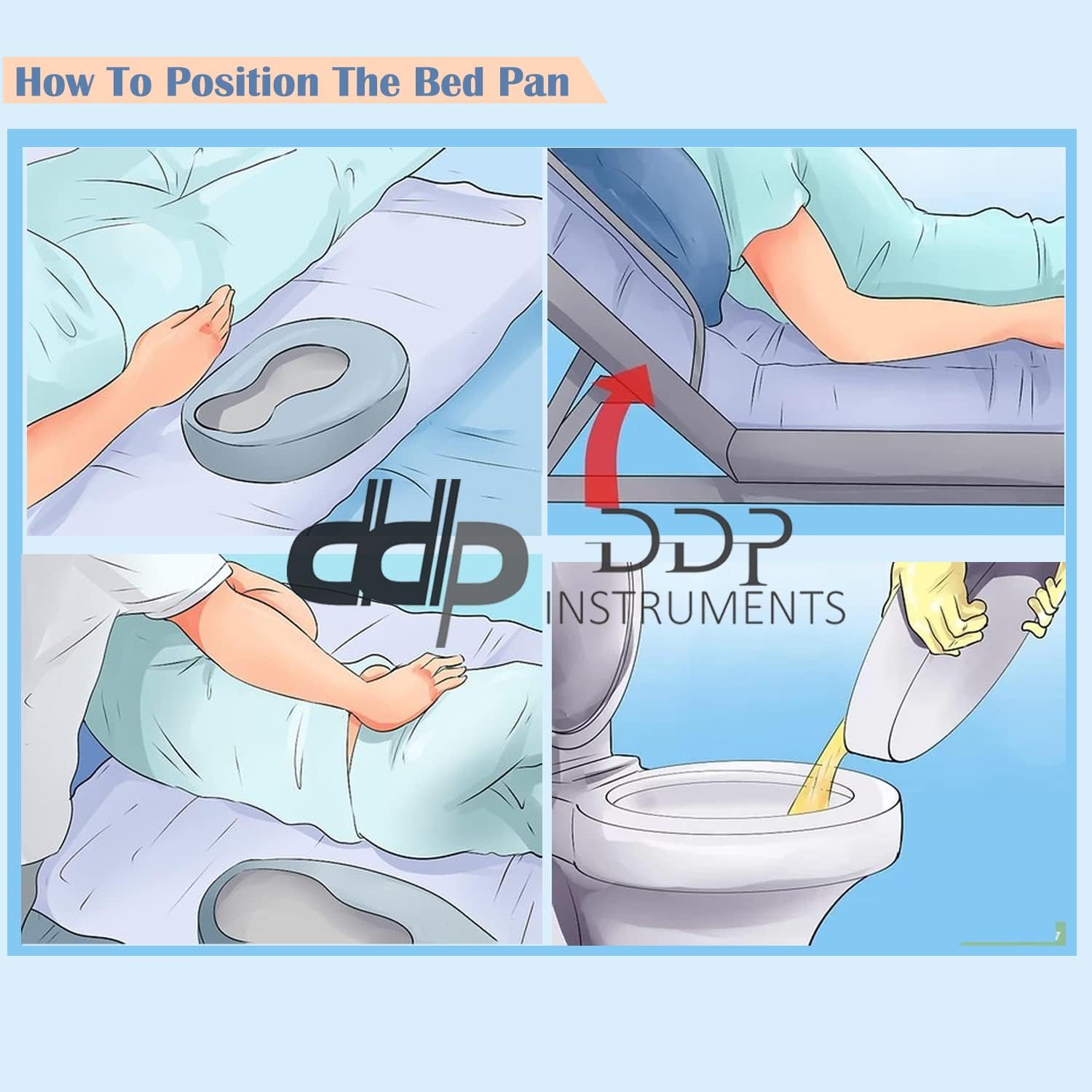 DDP Stainless Steel Bed Pans - Adult: 14" X 11 3/8"