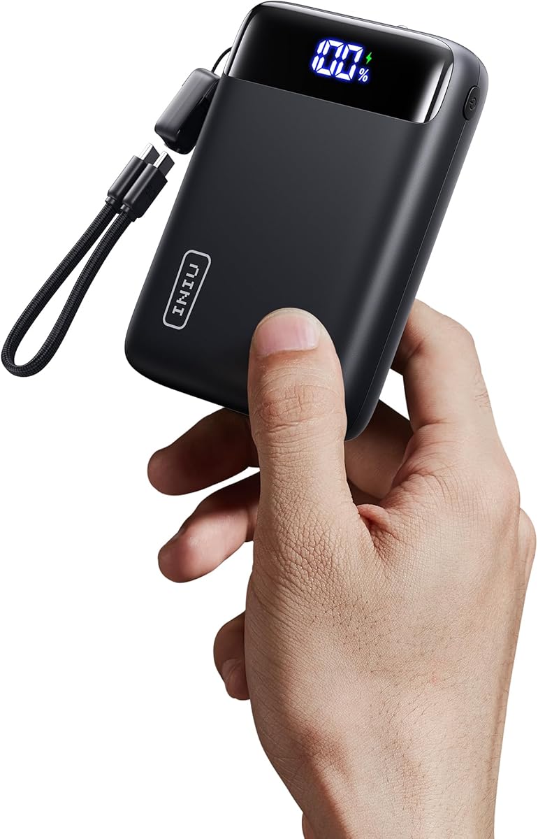 INIU Power Bank, Ultra Klein 20000mAh 22.5W Schnellladefunktion Power Bank iPhone, Mini Externe Handyakkus, Flugtauglich, Reise-Essential, Klein Aber Stark für iPhone 17 16 Pro, Samsung S25, iPad etc