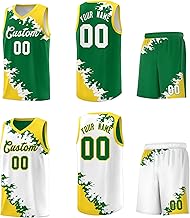KXK Custom Reversible Basketball Jersey for Men Women Youth Double Side Sets Personalized Print Name Number Logo