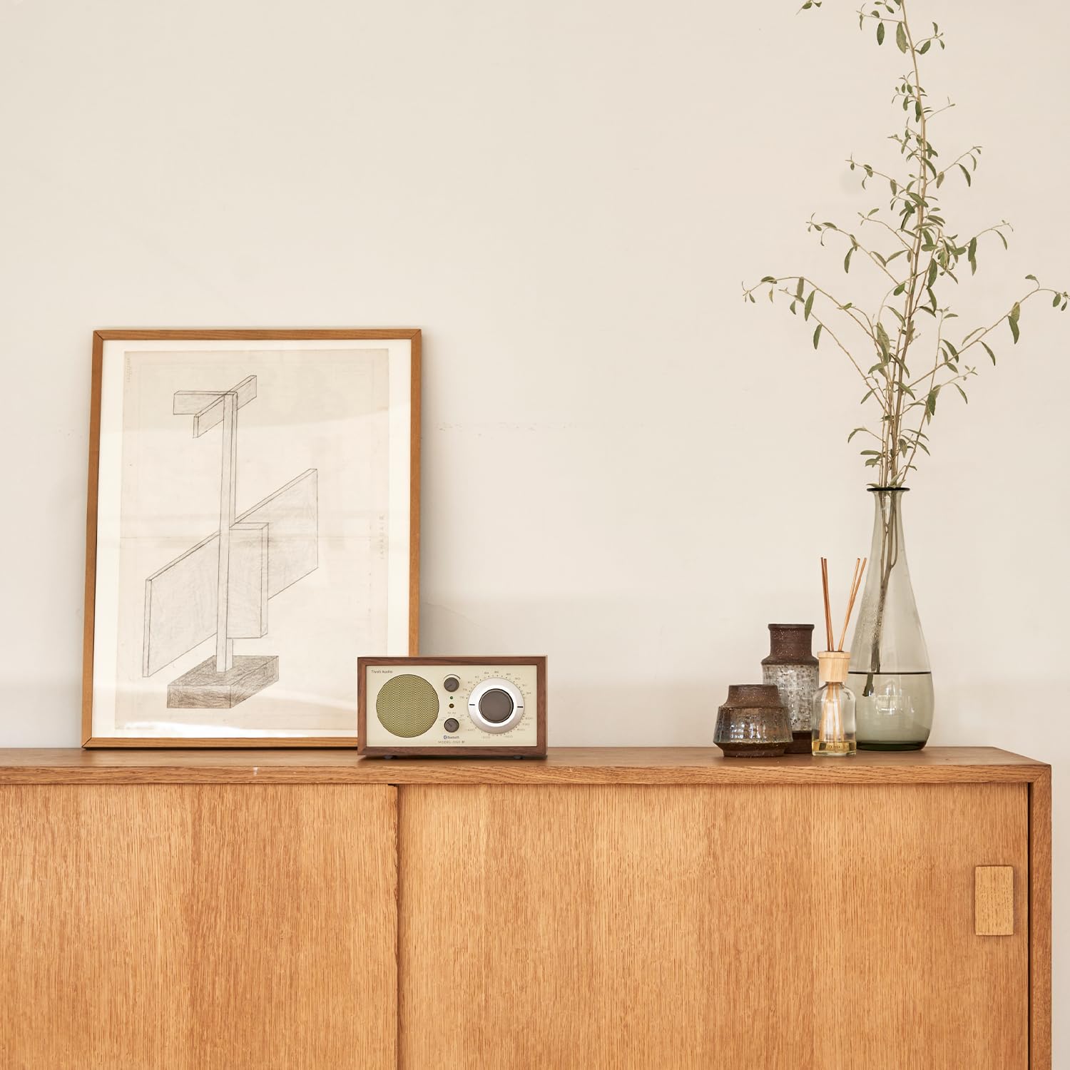 Tivoli Audio Model One BT Radio Bluetooth Am/FM (Nogal/Beige)