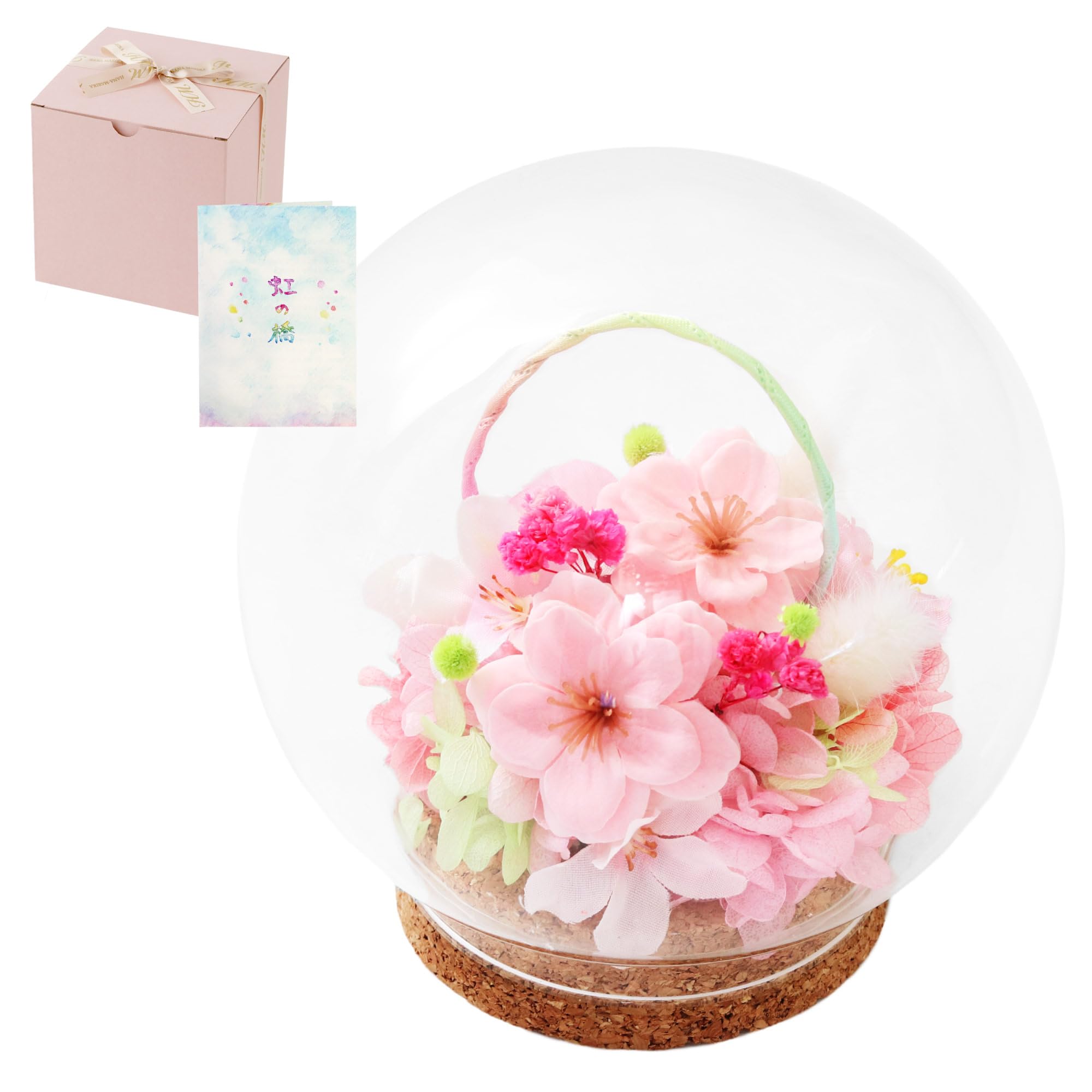 Amazon.co.jp: 花まりか ペット お供え 桜 しゃぼん玉 虹の橋