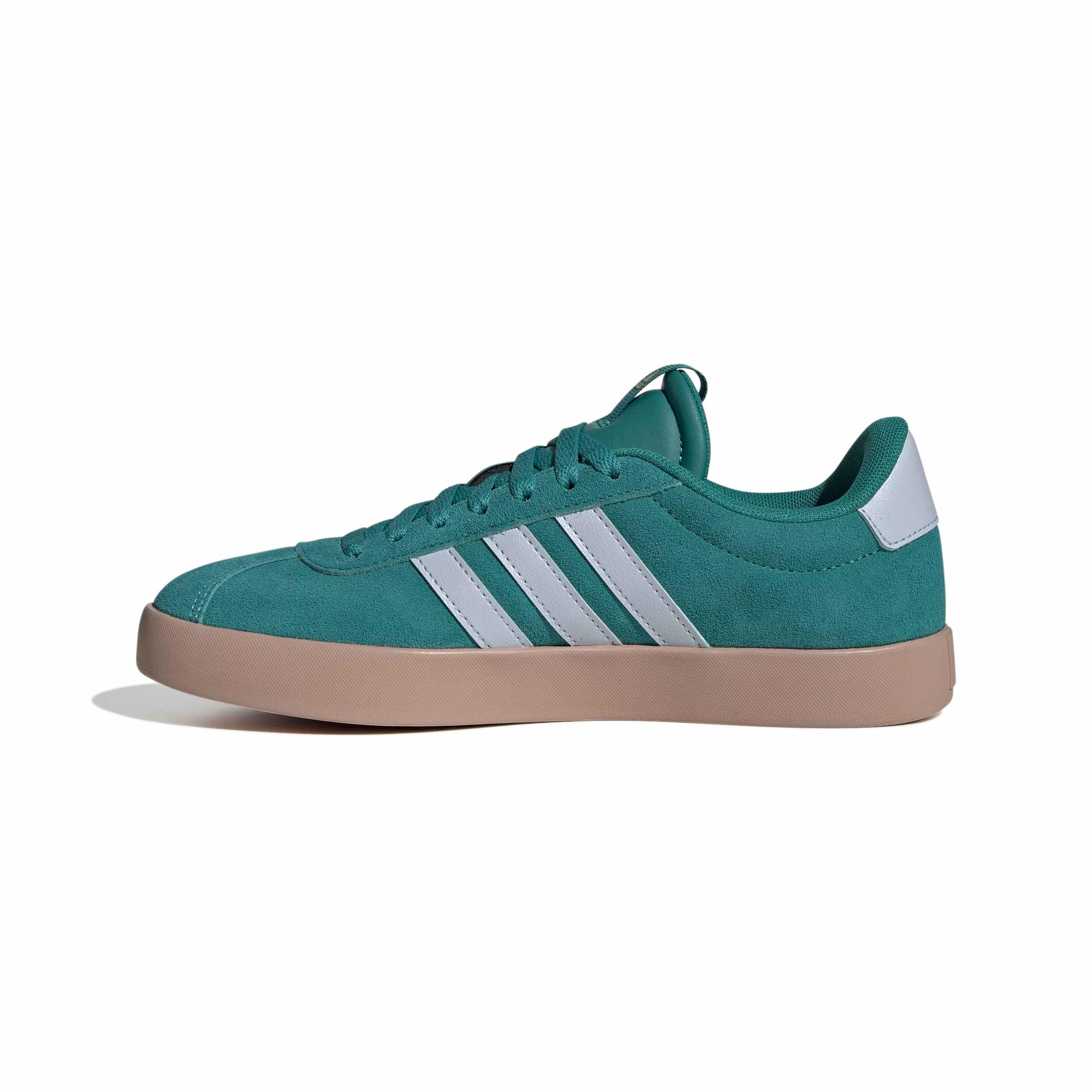 adidas Mujer VL Court 3.0 Shoes, Equipment Green/Crystal Sky/Gold Met., 40 EU