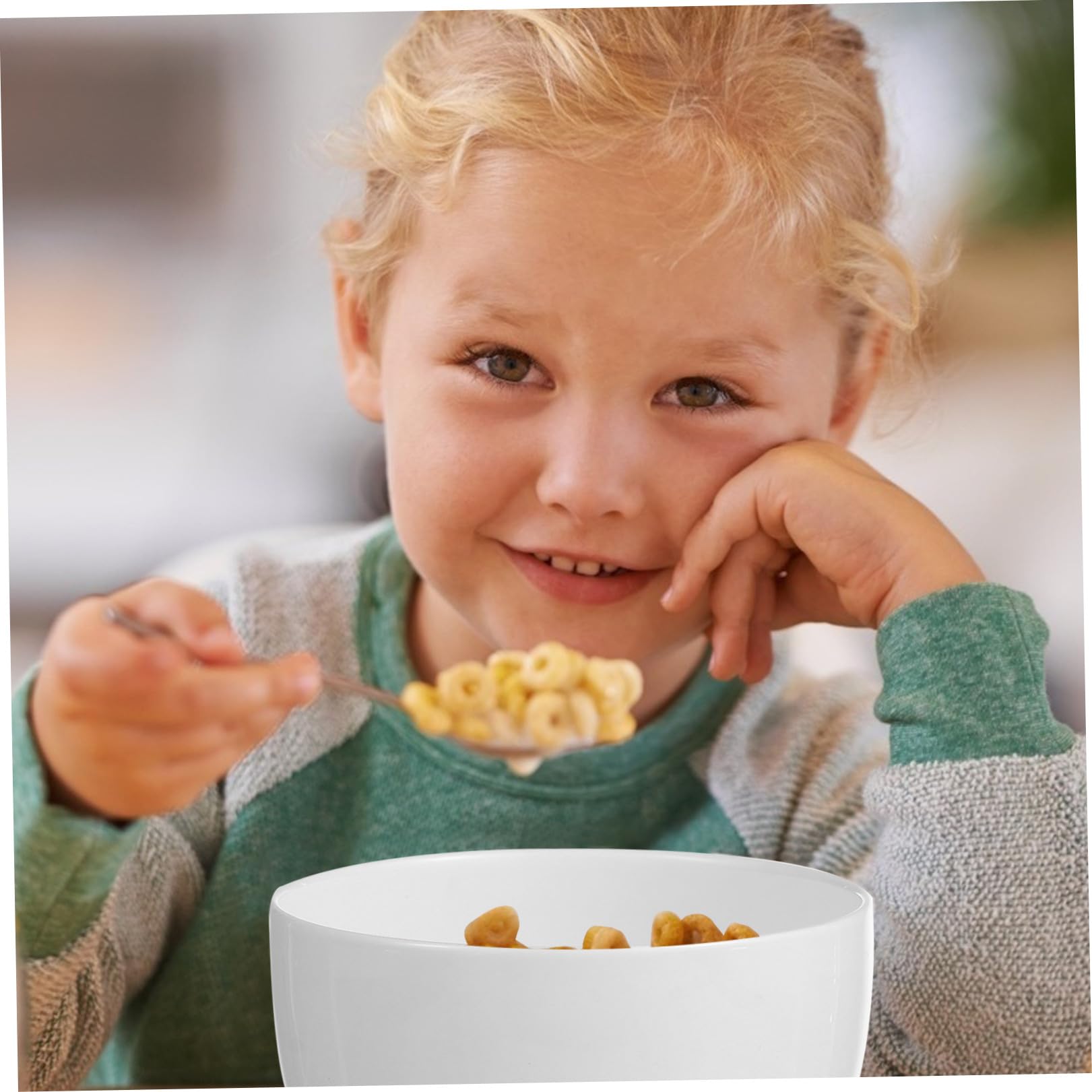 Weiße Keramik Reisschale 4 Stück für Hausgemachte Nudelsuppe