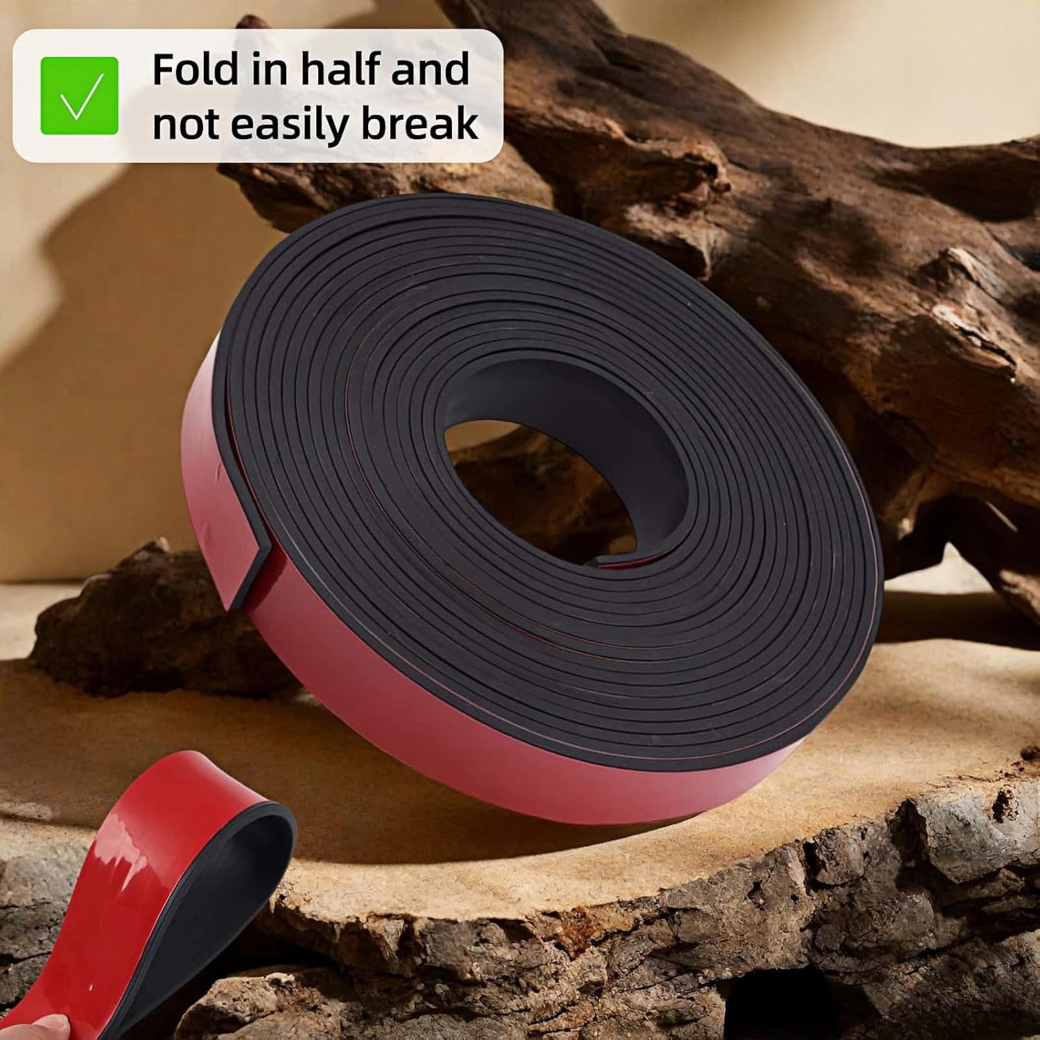 1" x 1/8" Thick Self-Adhesive Rubber Strip - Heavy Duty Weather Stripping,Soundproofing,Anti-Slip Tape for Doors,Vibration Proof for HVAC,Electrical Cabinet，Windows,Cars,Flooring (10ft Black)