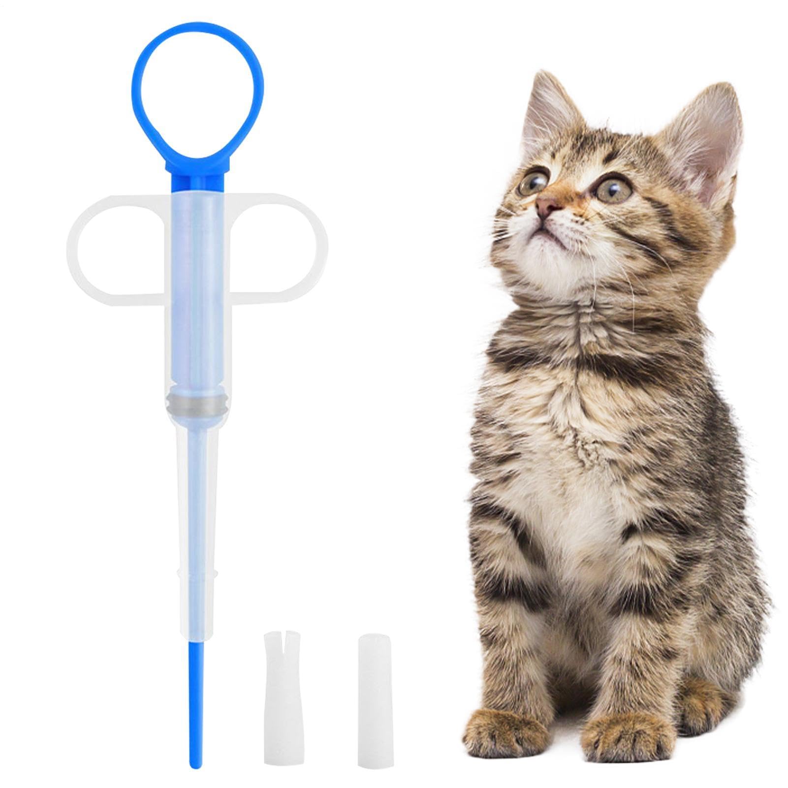 Spingi pillole per gatti, resistente alla masticazione, per animali di piccola taglia, per pasta liquida, casa, rifugio, campeggio, viaggi