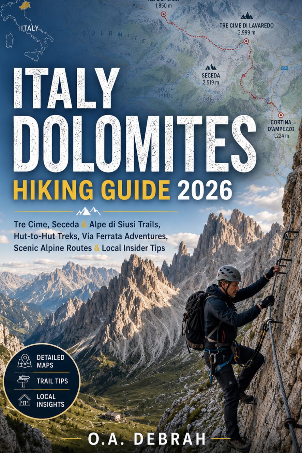 ITALY DOLOMITES HIKING GUIDE 2026: Tre Cime, Seceda & Alpe di Siusi Trails, Hut-to-Hut Treks, Via Ferrata Adventures, Scenic Alpine Routes & Local Insider Tips (The Wild Paths Collection)