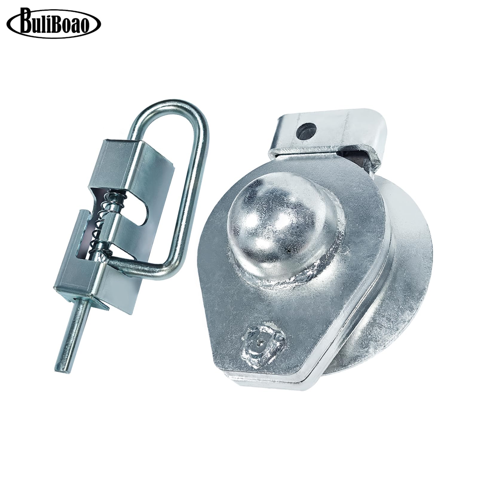 Cabezal acoplador universal de cuello de cisne con asa, capacidad de 30000 libras, bola de 2-5/16 pulgadas para remolques