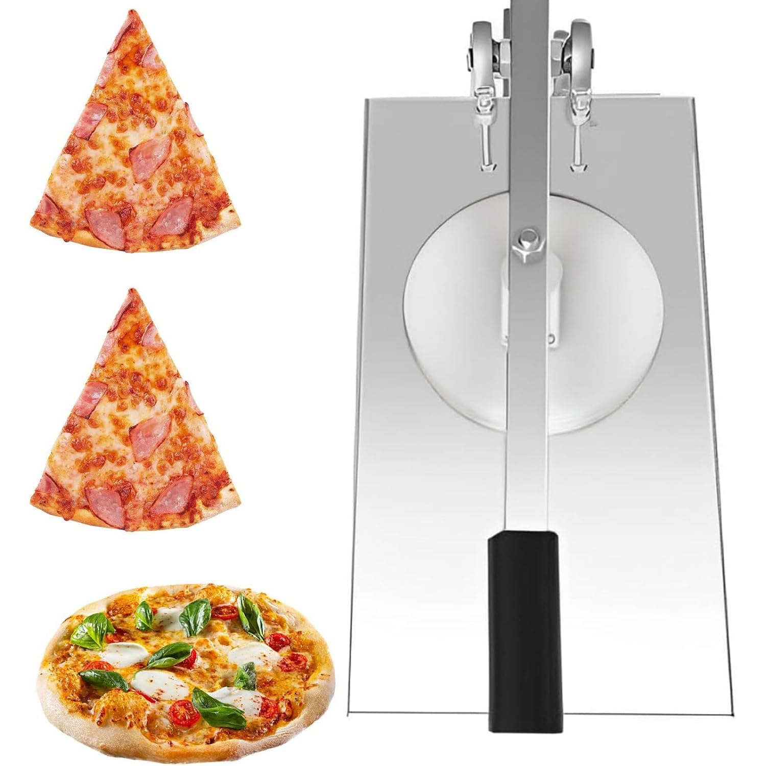 Pizza Dough Press Machine,Manual Pizza Dough Press Machine,Commercial Pizza Press,Home Adjustable Angle Pizza Press Machine for Western Food Shops, Pizza, Pie, Tortillas(14cm)