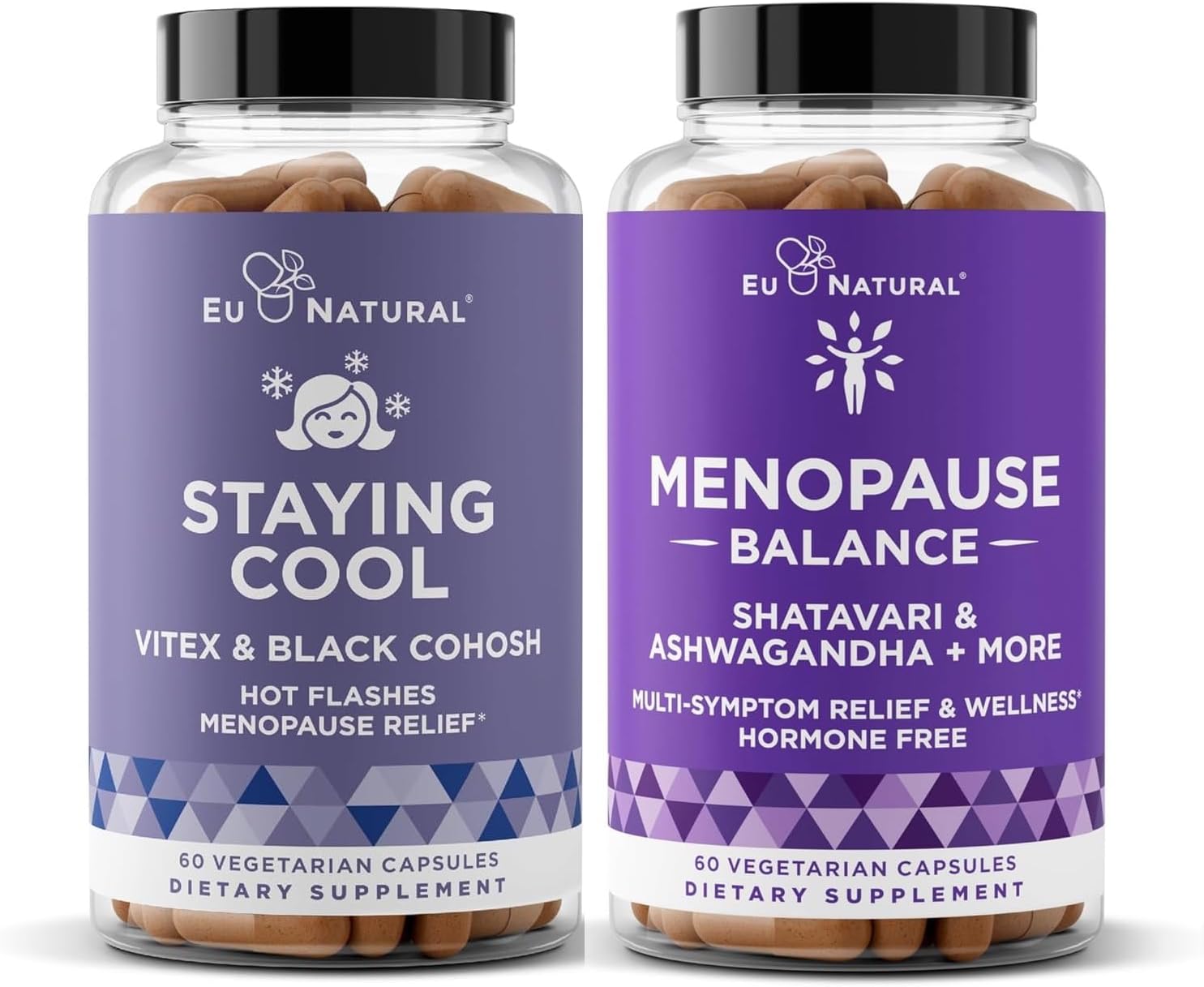 Eu Natural Ultimate Hot Flash Relief Bundle - Staying Cool and Menopause Balance - Menopause Supplements for Women - Hot Flash Relief and Holistic Multi-Symptom Support
