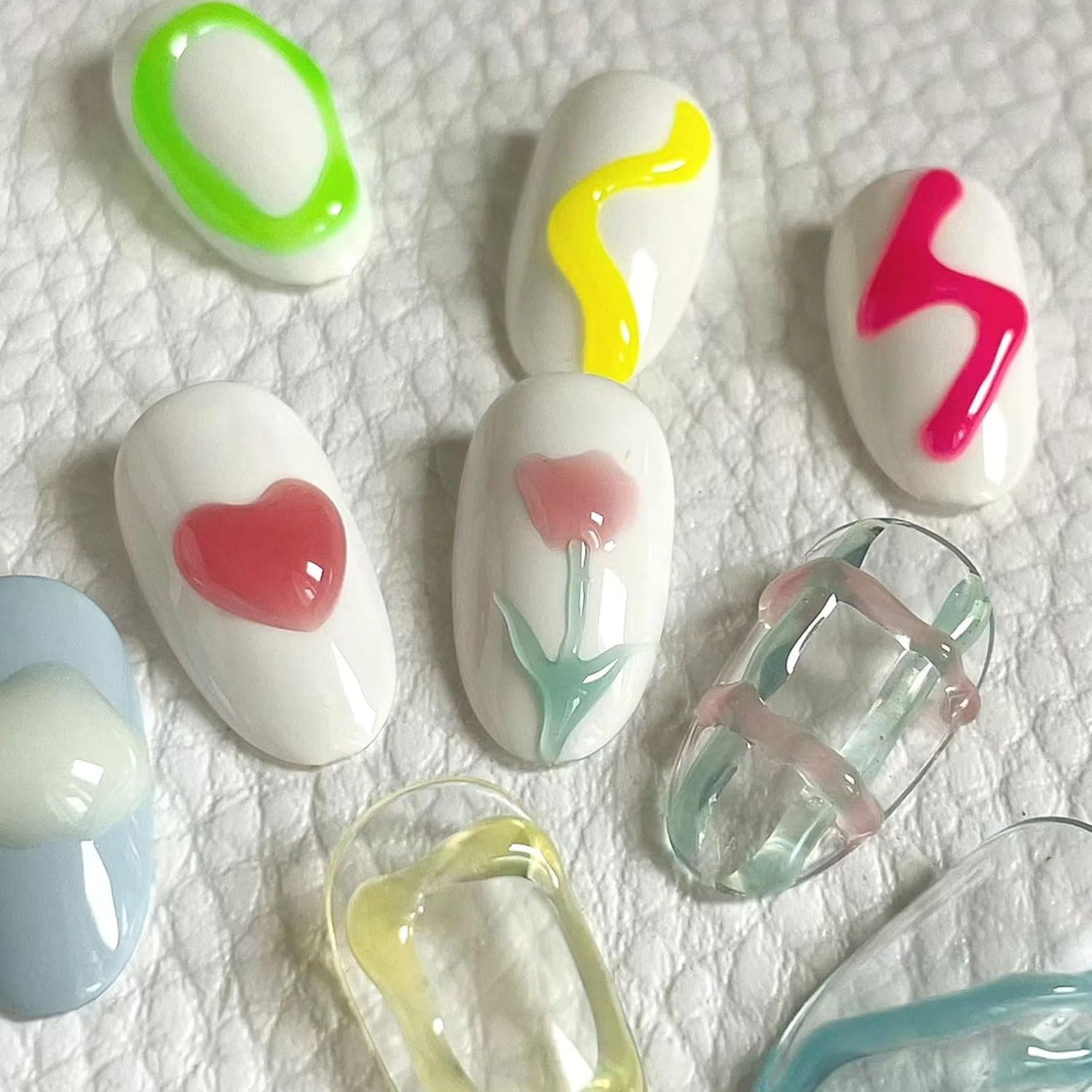 3D Sculpting Gel for Nail Art Design Nail Rhinestone Glue No Wipe Clear Molding Gel with 3D Silicone Mold for Carving, Drawing, Sculpture and Decoration Manicure