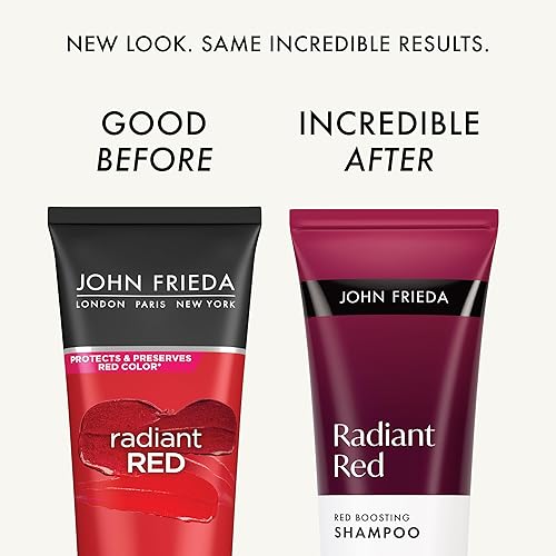Miniatura 2 de John Frieda Radiant Red, Red Boosting Shampoo, Enhances and Protects Red Tones with Pomegranate Extract and Vitamin E for Natural or Color-Treated