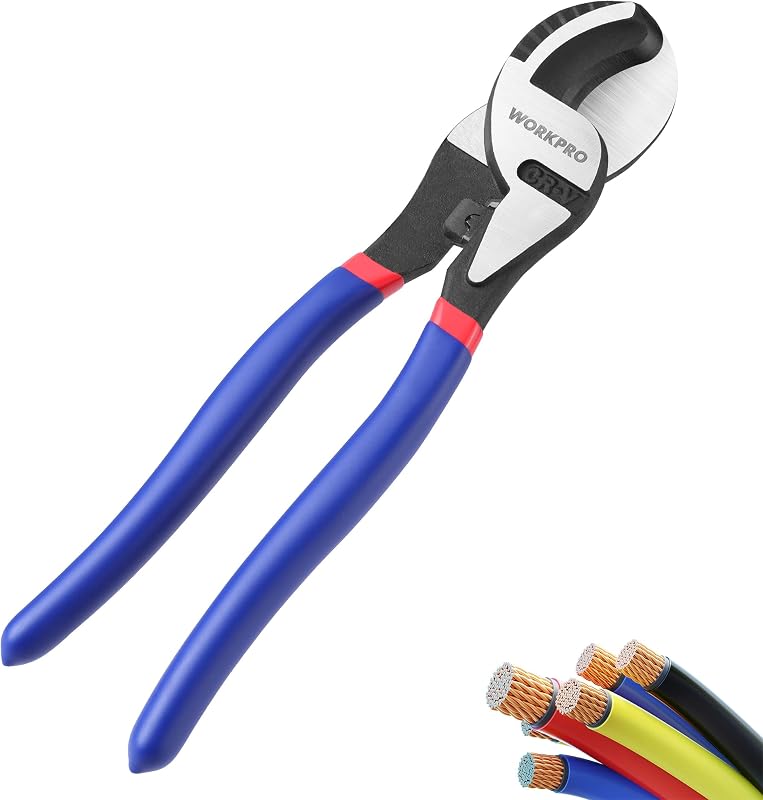 9-1/4 inch High Leverage Cable Cutter, Heavy-Duty Cr-V Wire Cutter | Cuts 4/0 Aluminum, 2/0 Soft Copper & 100-Pair 24 AWG Communications Cable