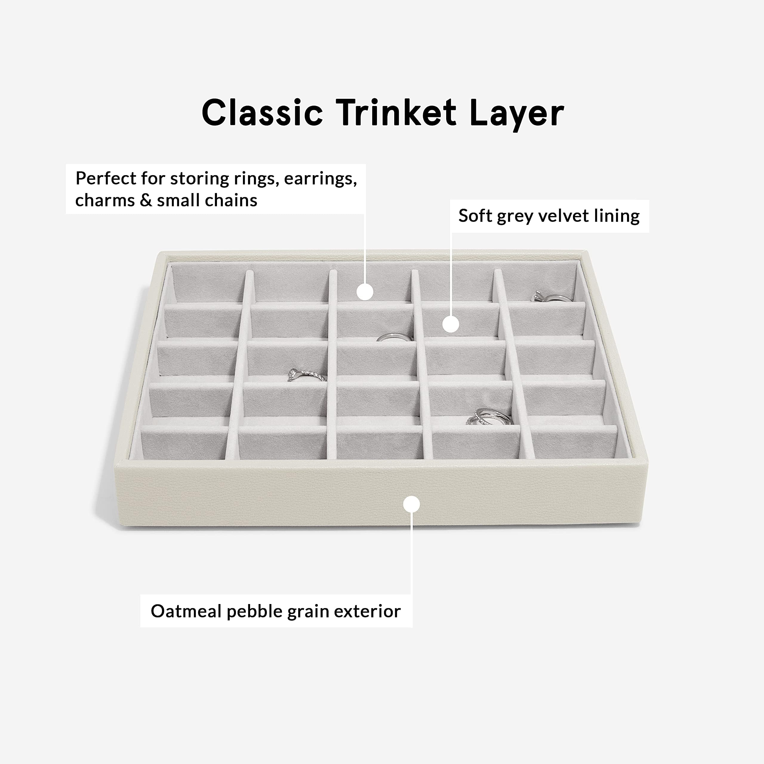 Stackers Classic Trinket Layer Oatmeal