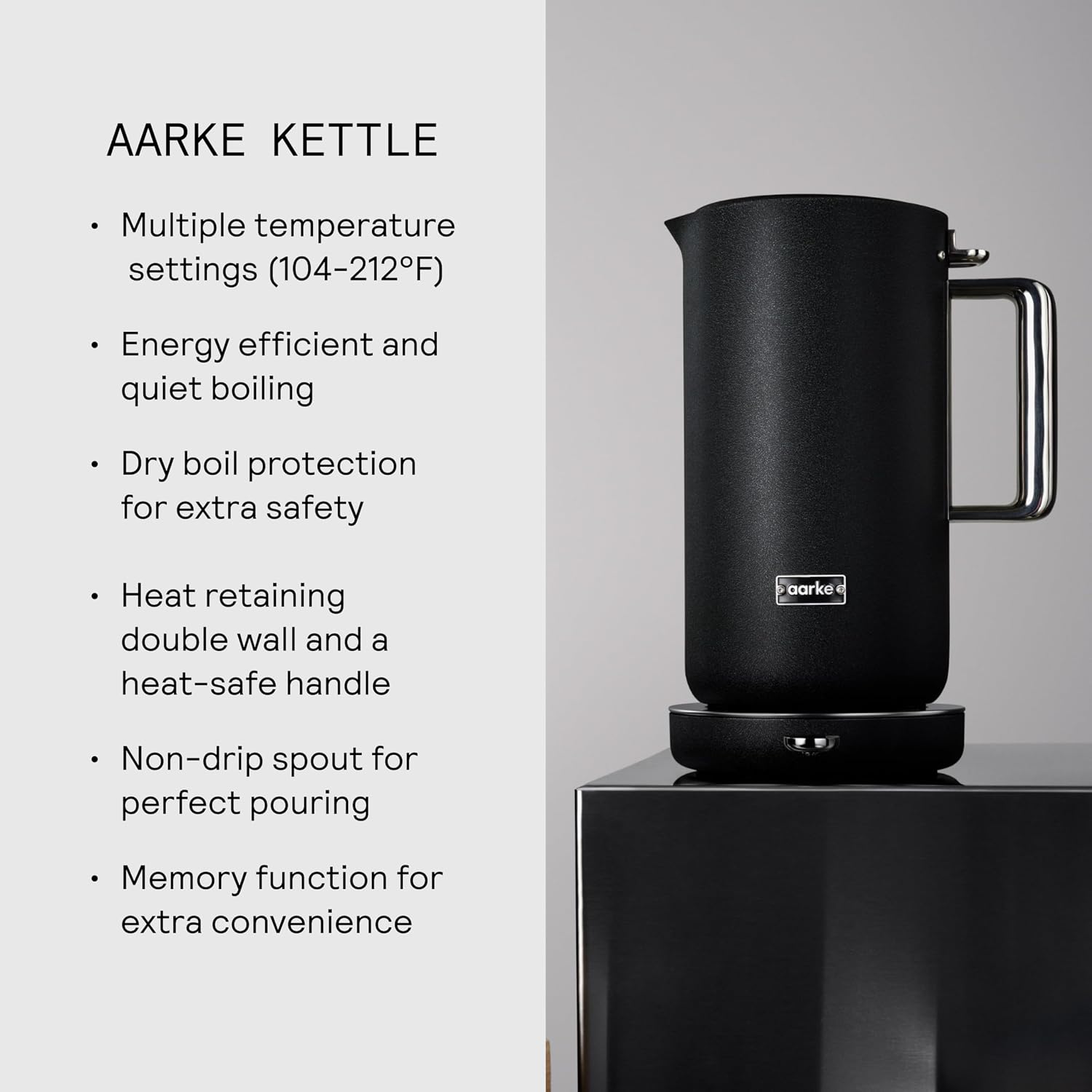 Aarke Stainless Steel Kettle - Perfect for Coffee and Tea Maker Enthusiasts,... photo 7