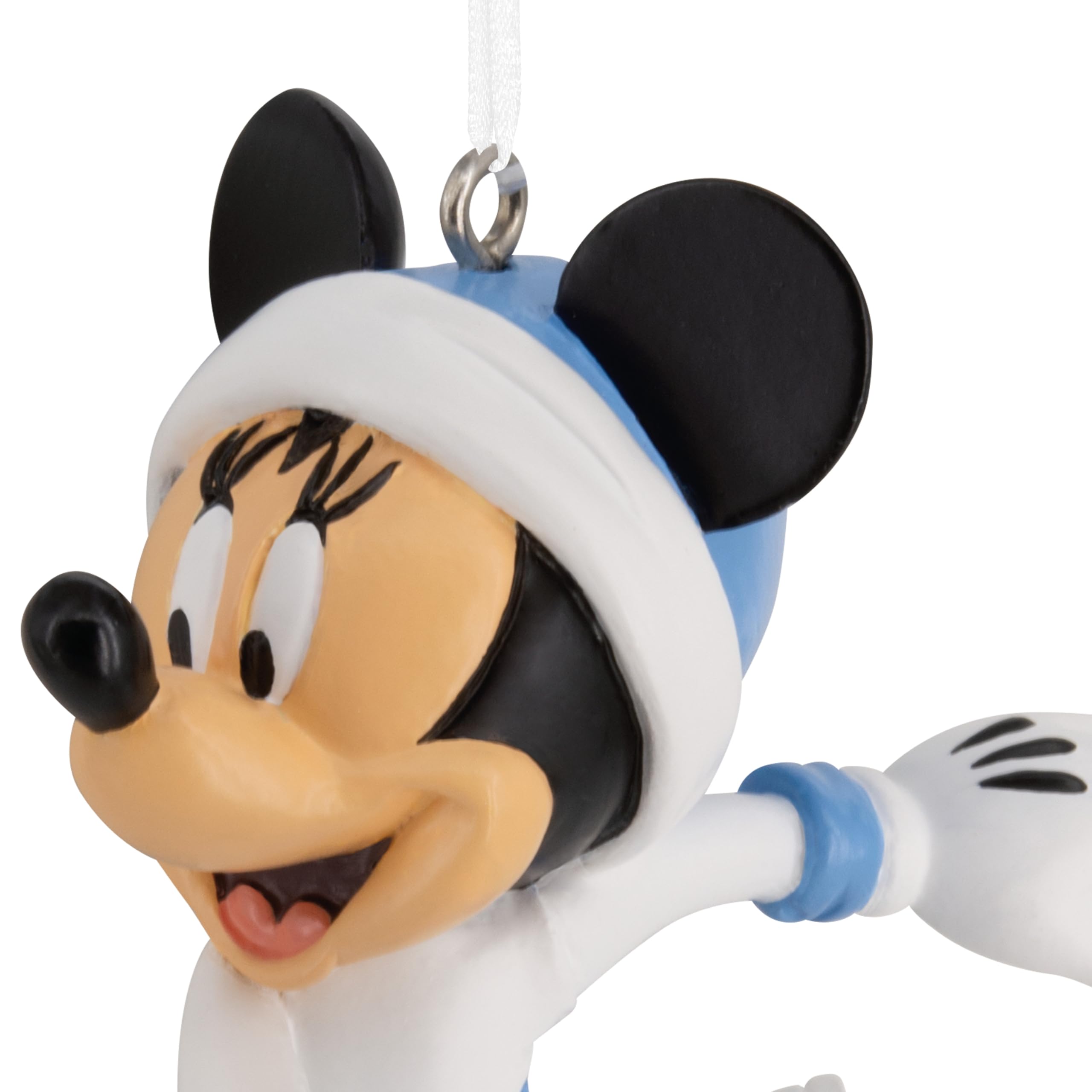 Hallmark Ozdoba Myszka Minnie na łyżwach, dekoracja drzewa Disneya, wisząca ozdoba, świąteczna ozdoba wisząca, prezenty na Boże Narodzenie