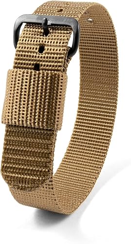 MARATHON Correa de reloj de nailon balístico, grado militar con acero inoxidable, hebilla no magnética