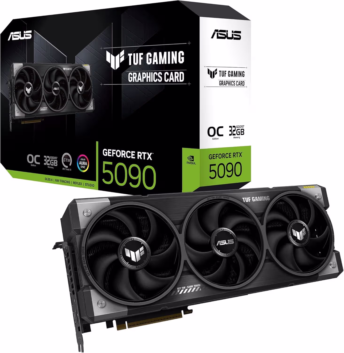 ASUS TUF Gaming GeForce RTX 5090 OC GDDR7 Grafikkarte Schwarz, Grau OC Edition 32GB