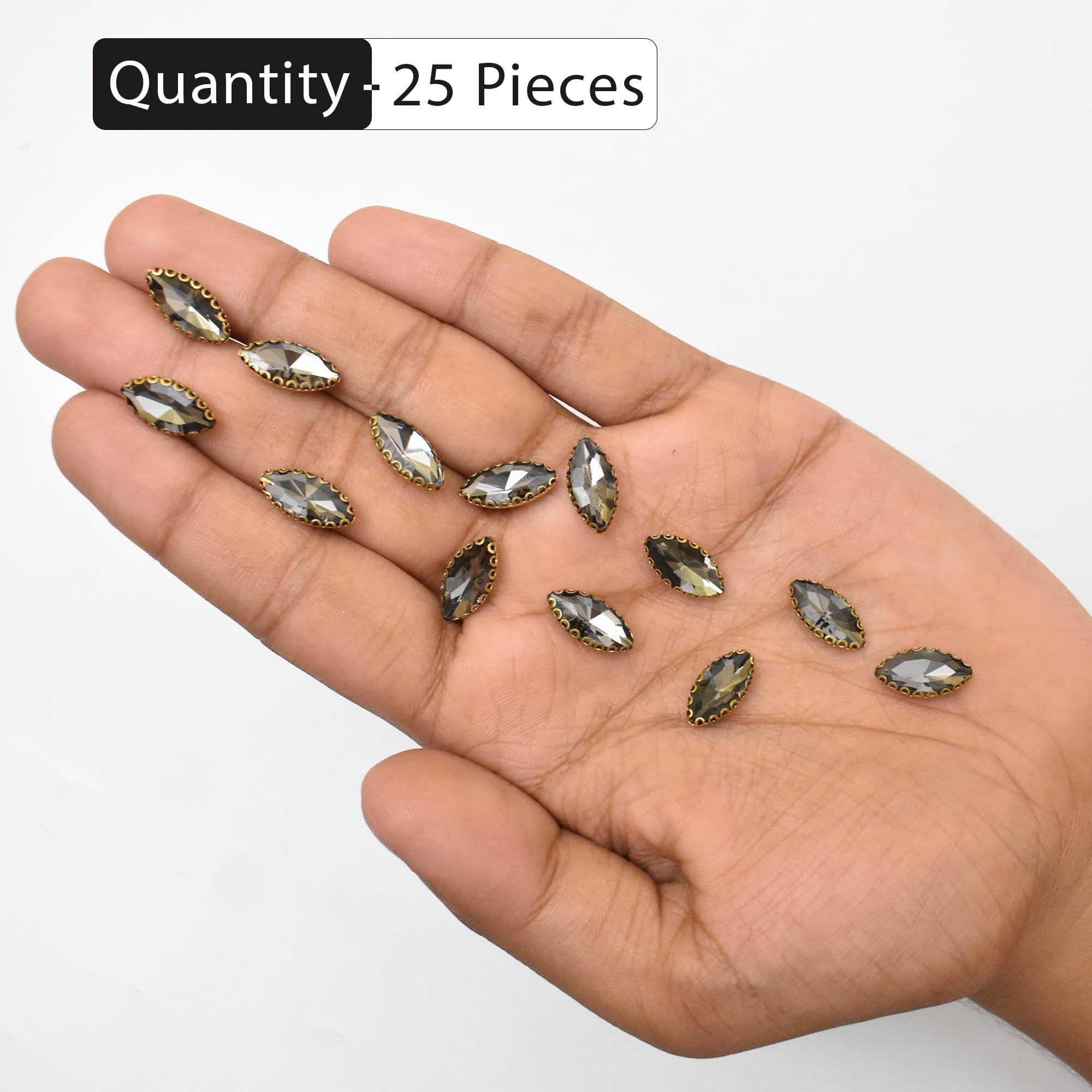 Embroiderymaterial Jewellery Making Sew On Rhinestone(25 Pieces) 1