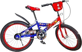دراجة أطفال مقاس 20 سم للأطفال من عمر 8 إلى 12 سنة، عجلة أطفالي متوفرة بعدد 3 ألوان- وكيل المنتج الرسمي جي تي تويز، بلون أحمر وأزرق