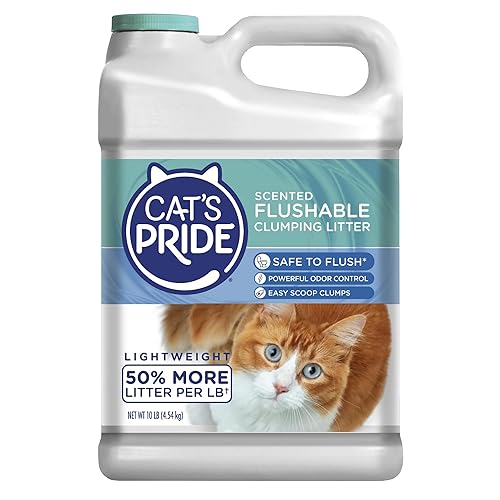 Cat's Pride Lightweight Clumping Litter: Flushable - Powerful Odor Control