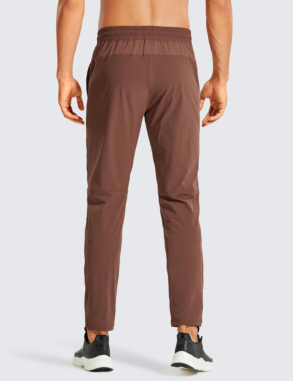 CRZ YOGA Men's Stretch Athletic Pants - 30'' Slim Fit Elastic Waist Workout Running Gym Track Pant with Pockets
