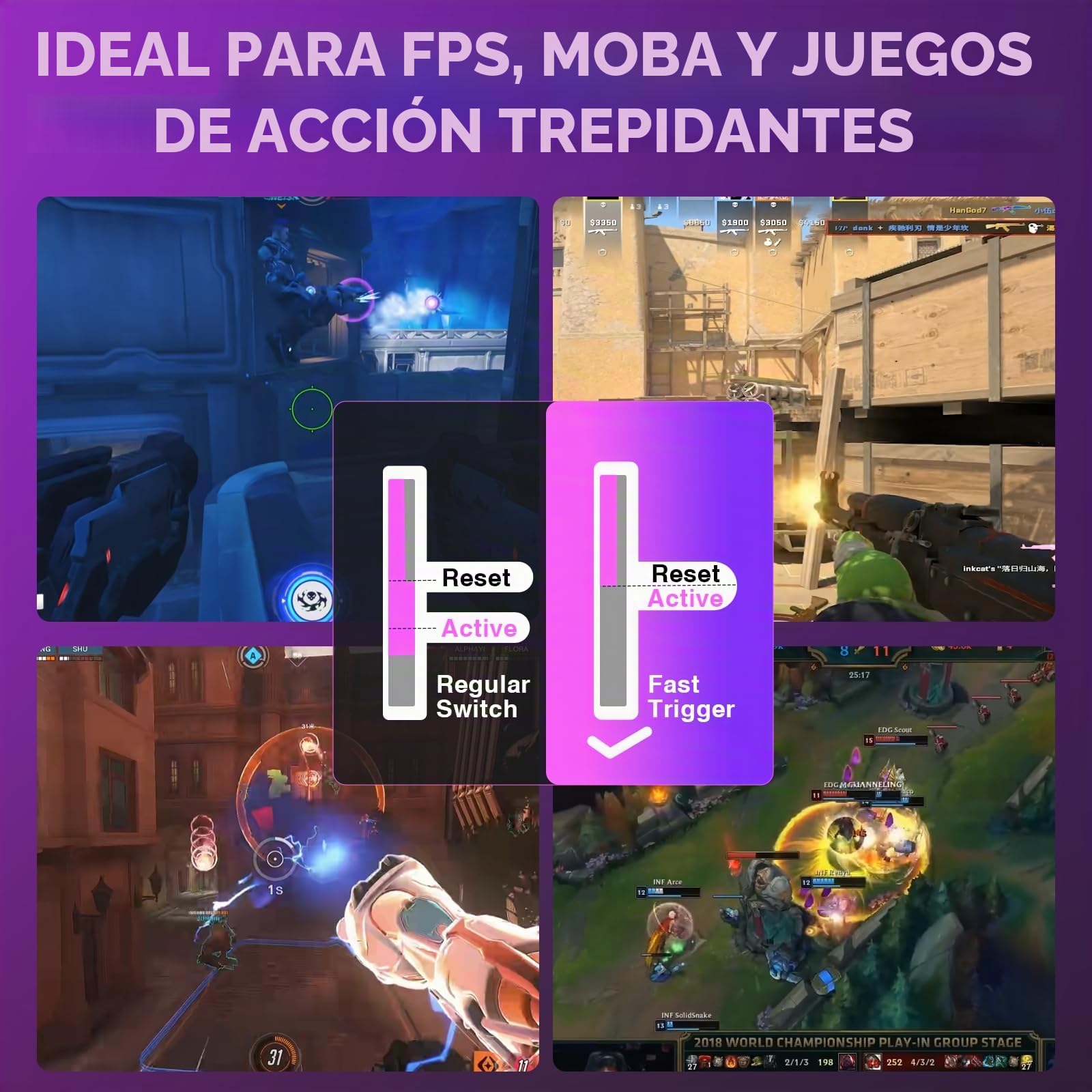 AULA WIN68 HE Teclado mecánico para juegos, interruptor magnético Hall, modo de disparo rápido, tasa de sondeo 8000 Hz, teclado con cable retroiluminado RGB