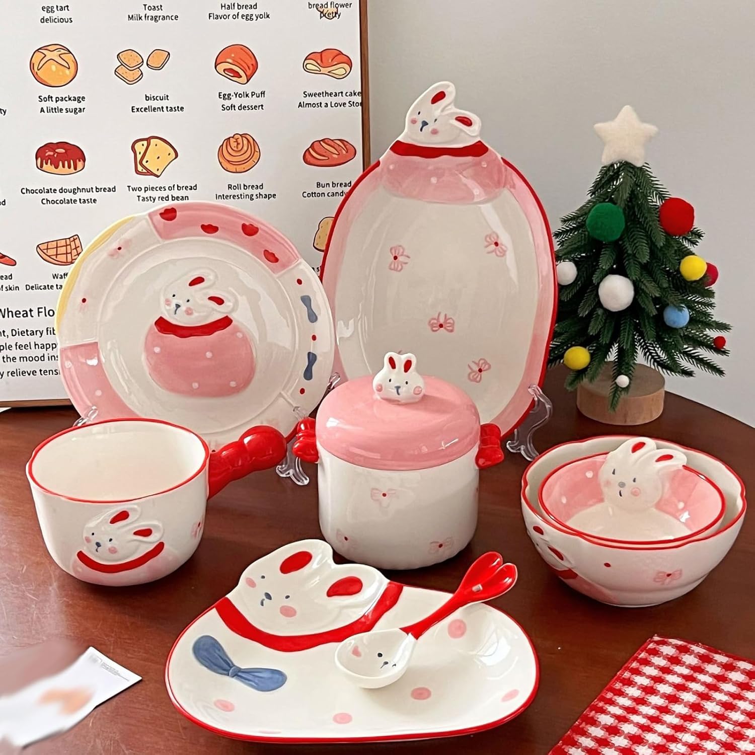 Hand-painted girl's lovely tableware ceramic simple personality -6 inch bowl