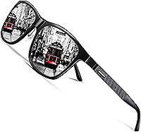 Vista 8 de ROCKNIGHT HD Polarized Driving Sunglasses UV400 Protection Lightweight Al-Mg Metal Frame Outdoor Casual 60mm