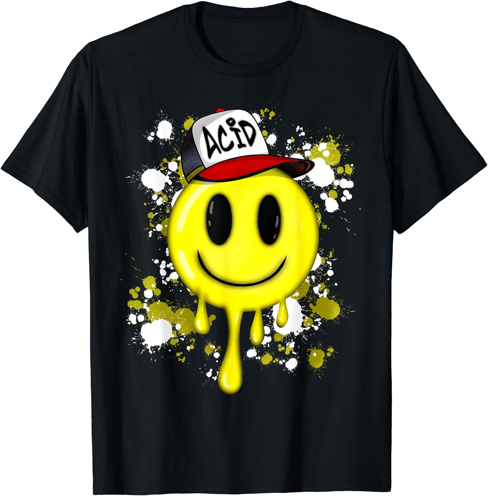 90s Acid House music, trance, techno raves, music festivals T-Shirt