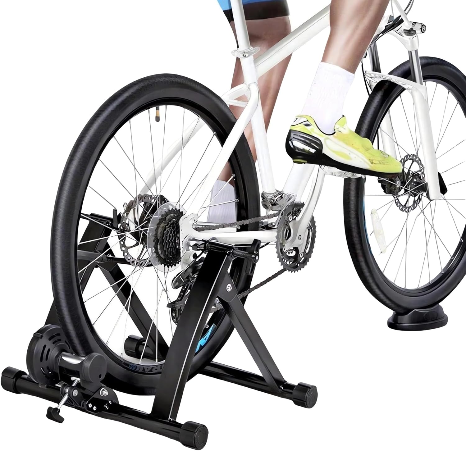 Indoor Cycling Trainer, Magnetic Resistance Fitness Equipment Bicycle Rollers, Home Exercise Mountain Road Bike Training Platform