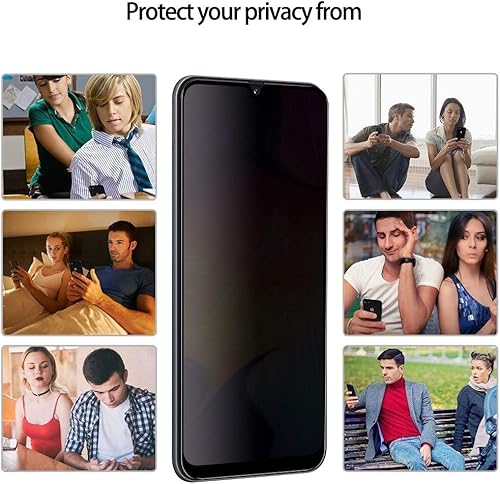Miniatura 2 de YWXTW - Protector de pantalla de privacidad para Samsung Galaxy A50, A30, A20, antiespía, antirreflejos, cobertura completa, película de vidrio