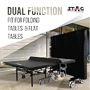 STAG ICONIC Table Tennis All Weather 2-in-1 Table Cover | Waterproof Indoor & Outdoor Protection | Fits Flat & Folding Tables | Heavy-Duty 500D Polyester + PVC | UV Resistant, Dustproof, Durable gallery image