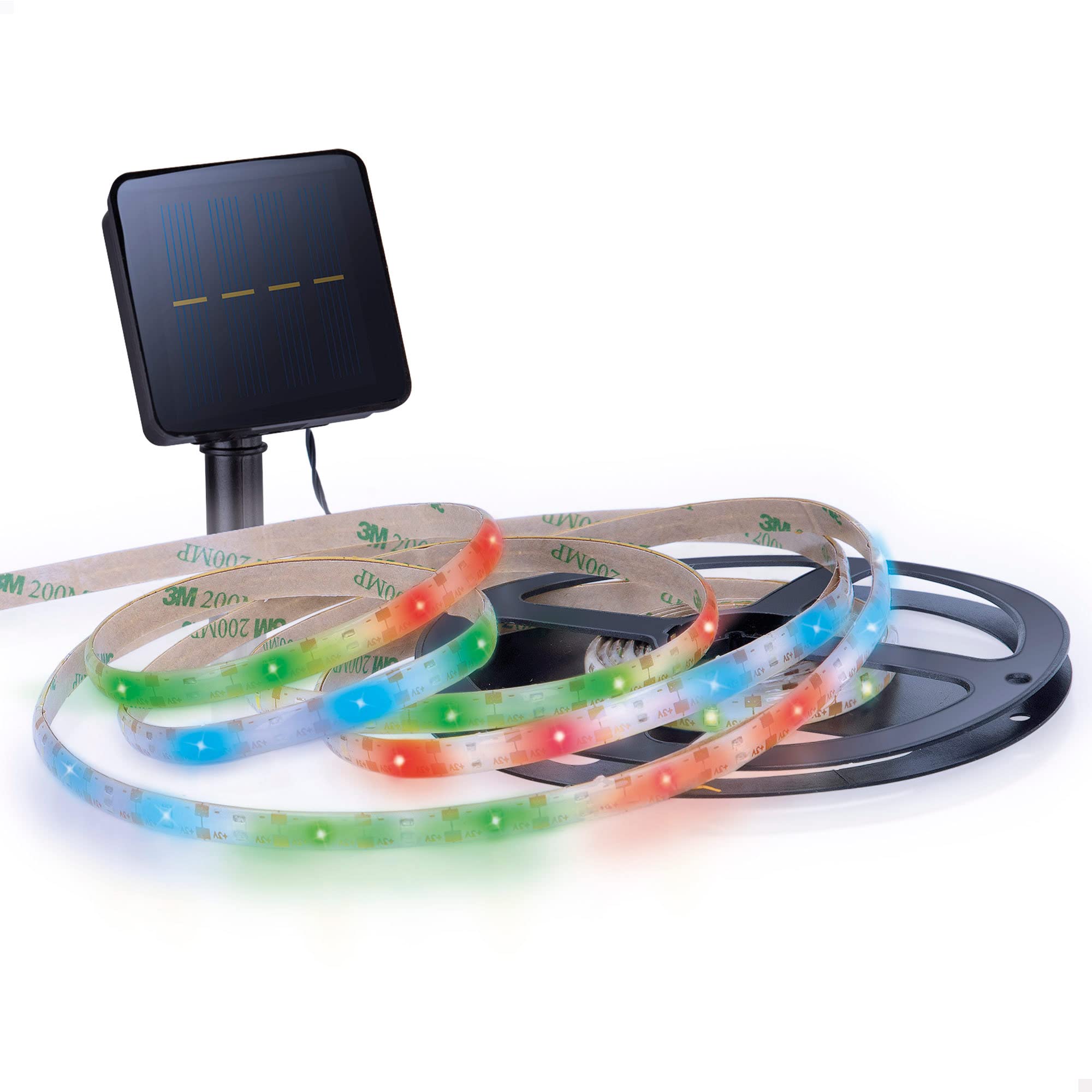 Bande LED Solaire Multicolore AKTIVE de 3m avec 90 LED et rallonge de 4m