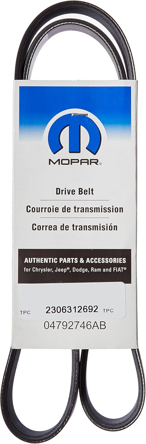 Genuine Chrysler 4792746AB Alternator and A/C Compressor Belt