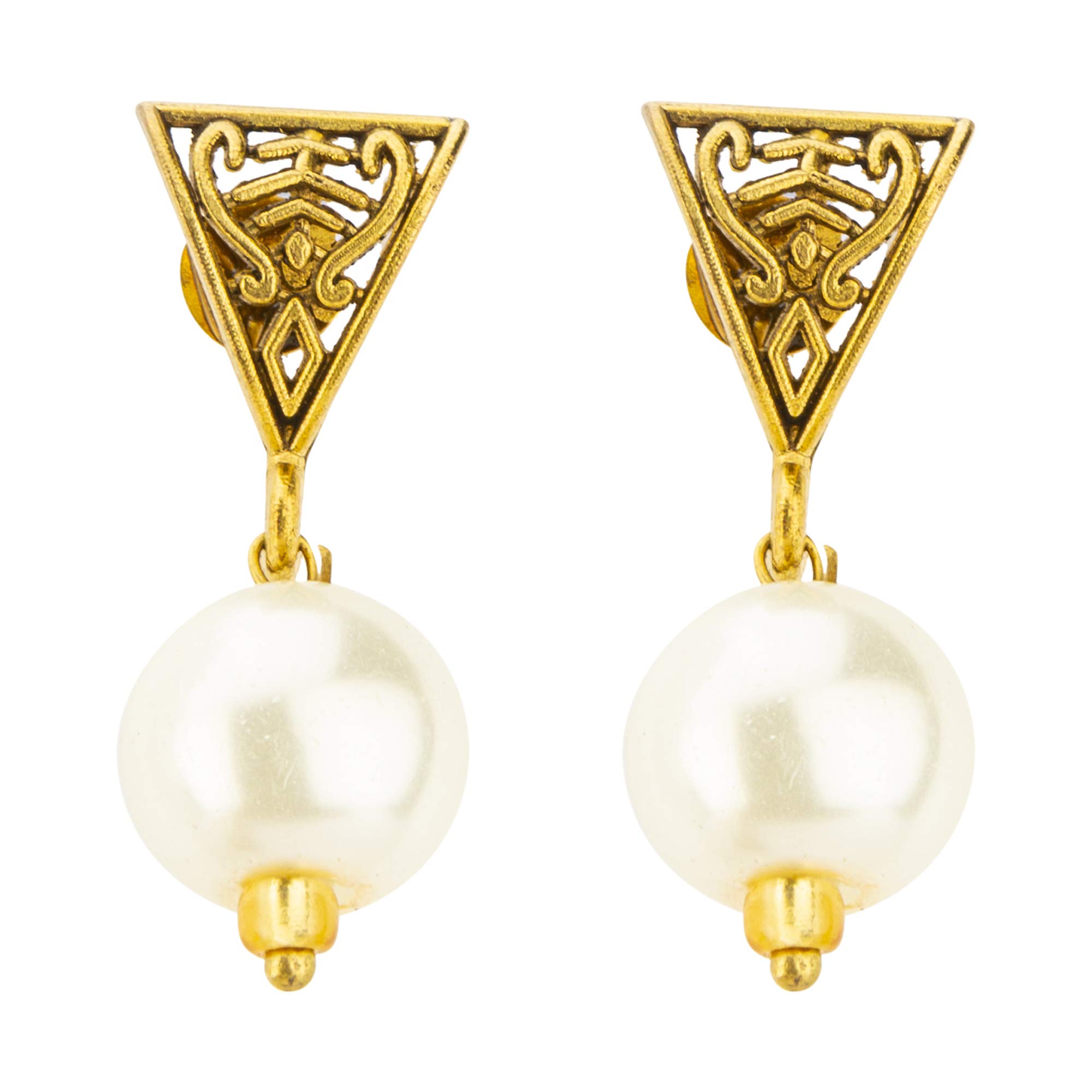 Chic Gold Necklace and Earrings Set