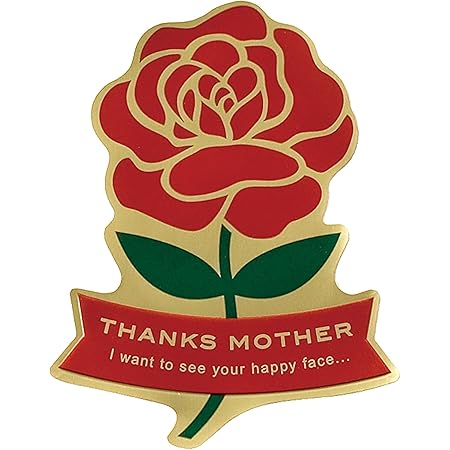 Amazon Co Jp ギフトシール 母の日 ダイカット バラ 50枚 Ma 17s ホーム キッチン