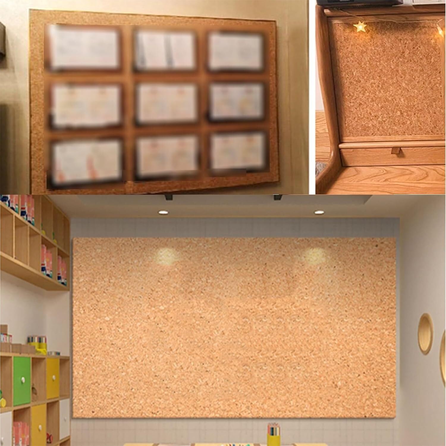 LNNW Tablón de anuncios, tablero de corcho, manualidades DIY for tablón de anuncios, carteles de puerta, decoración de pared, tablero de fotos, suministros for el hogar, escuela y oficina Para la Deco