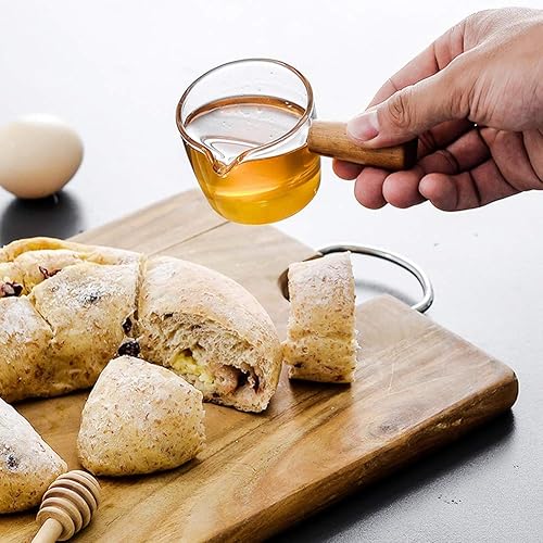 Miniatura 3 de Forart Cacerolas pequeñas cacerolas pequeñas Olla de leche Sartén calentador de mantequilla Olla de café antiquemaduras con mango de madera