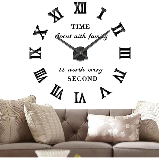 DIY Large Roman Numerals Wall Clock Kit