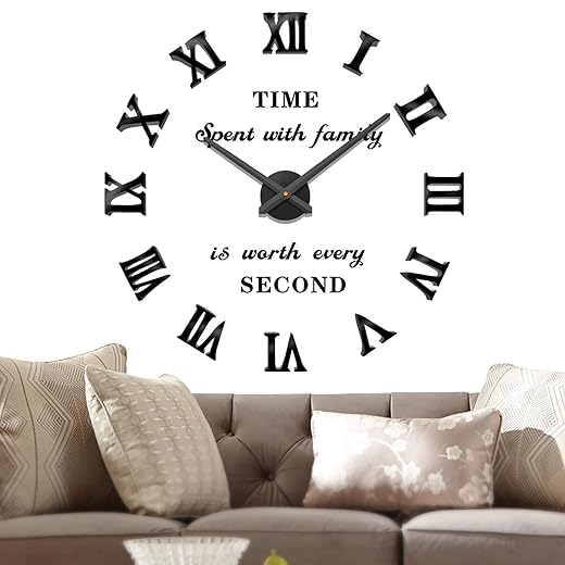 DIY Large Roman Numerals Wall Clock Kit