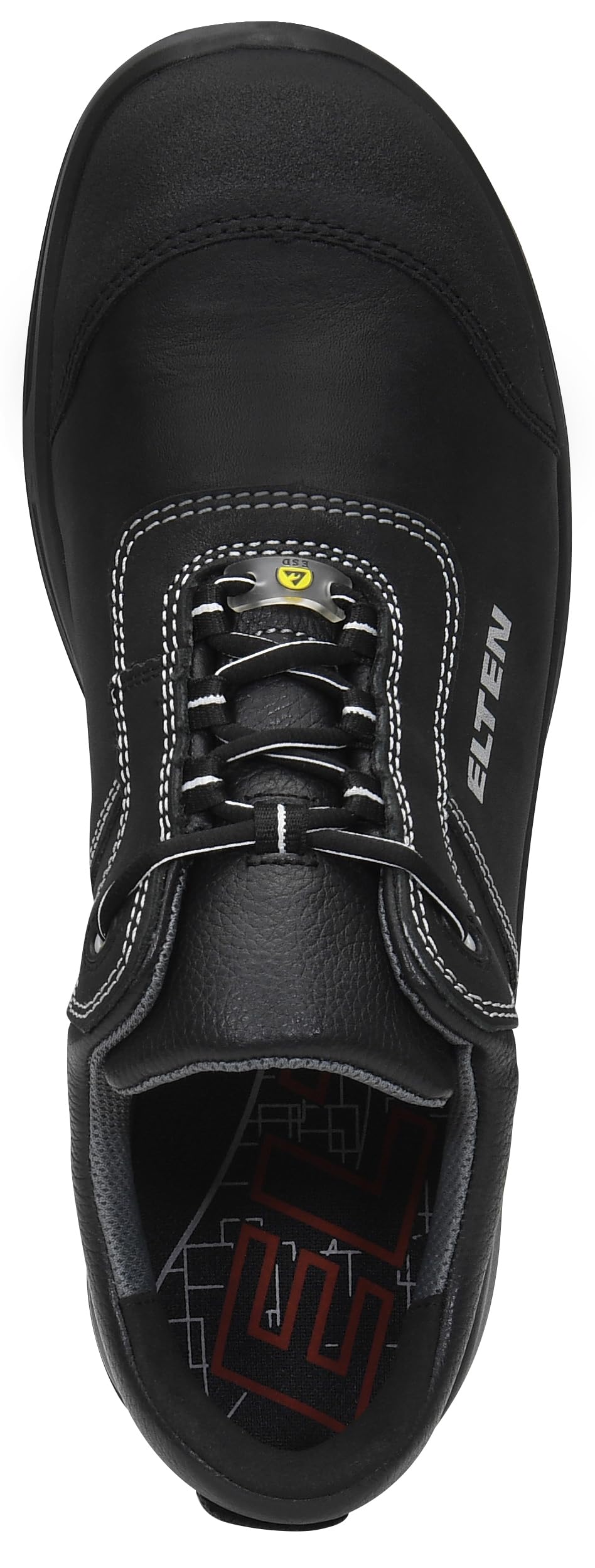 ELTEN Reaction XXT Low ESD S3S, Sicherheitsschuhe für Damen+Herren, leicht, Kunststoffkappe (Leichter als Stahlkappe), Obermaterial: Leder, Innenfutter: Textil (atmungsaktiv)
