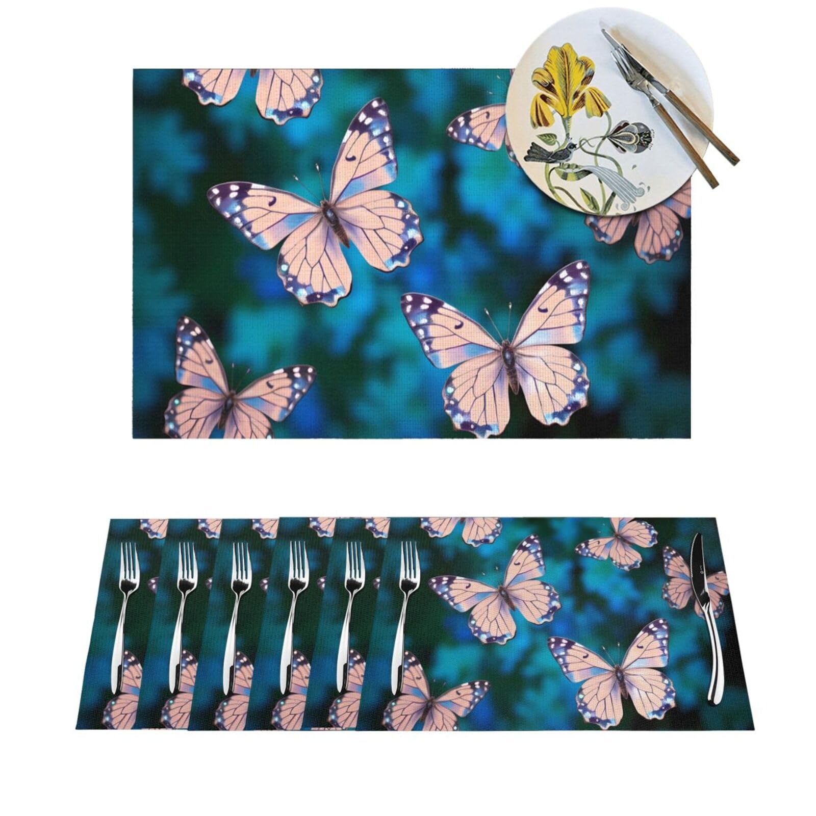 Set de table imperméable en PVC antidérapant lavable pour table salle à manger intérieure extérieure