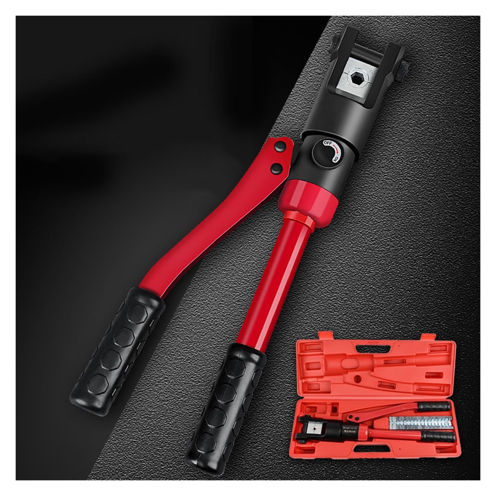 Agzjshkplwq Industrial Product Hydraulic Crimping Tool, Electrician Hydraulic Pliers Manual Cable Crimping Pliers， Multifunctional Terminal Copper Aluminum Nose Tool(Industrial Product)