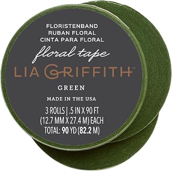 Lia Griffith PLG11025ST Craft Stem Tape، Green، 90 Total Yards، 3 Pack