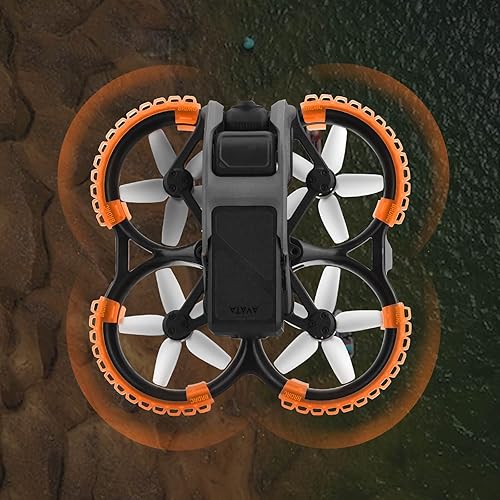 Miniatura 4 de HeiyRC AVATA - Protector de hélice, protector anticolisión para accesorios DJI AVATA (4 unidades, naranja)