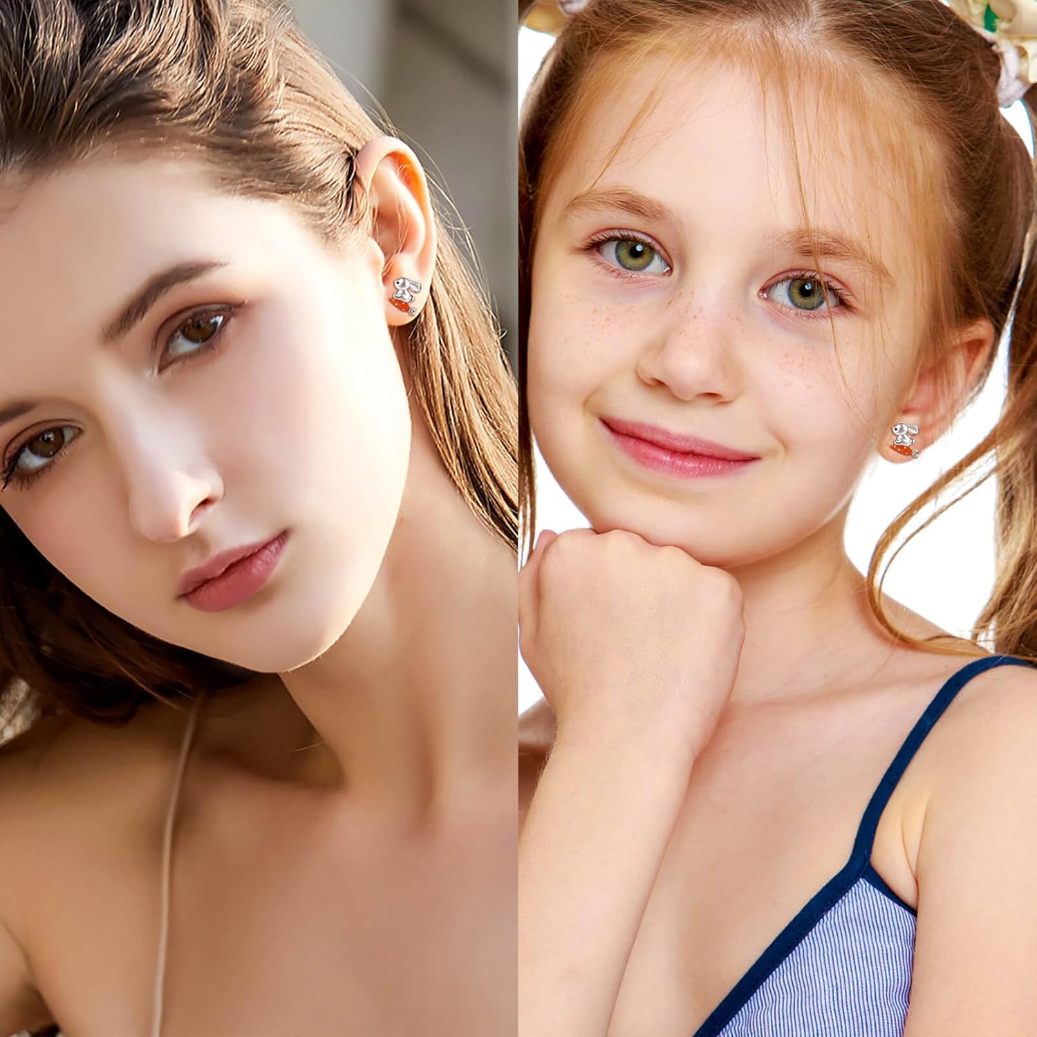 Hypoallergenic Animal Stud Earrings 925 Sterling Silver - Cute Animal Jewelry Gift for Young Ones - Image 3