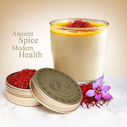 Miniatura 4 de Royal Gold Saffron Hilos de azafrán Super Negin premium, grado A+  Especias seleccionadas de chef gourmet para paella, arroz, risotto, tés, postres