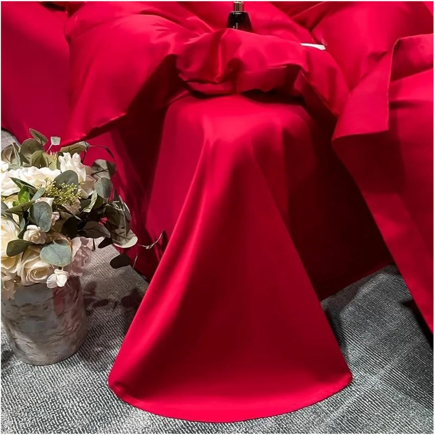 1000TC Long Staple Cotton Premium Bedding Set Luxury Quality Soft Super King Family Size Plain Duvet Cover Bed Sheet Pillowcases,Bed