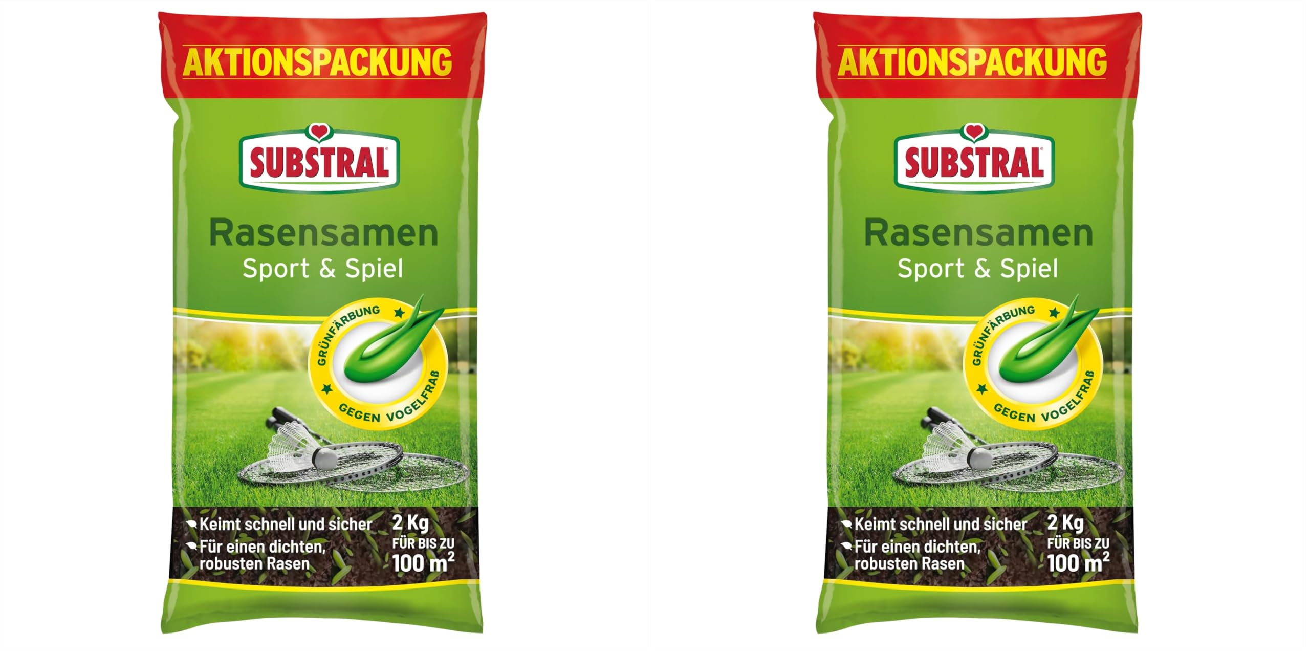 Substral semences de Gazon sport et jeu - 2 kg (Lot de 2)